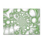 Green Abstract Fractal Background Texture Sticker A4 (10 pack)