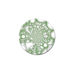 Green Abstract Fractal Background Texture Golf Ball Marker