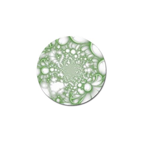 Green Abstract Fractal Background Texture Golf Ball Marker (10 pack) from ArtsNow.com Front