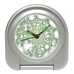 Green Abstract Fractal Background Texture Travel Alarm Clock