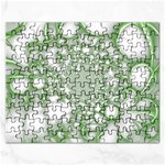 Green Abstract Fractal Background Texture Rectangular Jigsaw Puzzl
