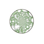 Green Abstract Fractal Background Texture Hat Clip Ball Marker (4 pack)