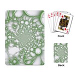 Green Abstract Fractal Background Texture Playing Cards Single Design (Rectangle)