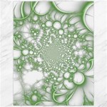 Green Abstract Fractal Background Texture Canvas 12  x 16 