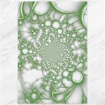 Green Abstract Fractal Background Texture Canvas 12  x 18 