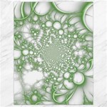 Green Abstract Fractal Background Texture Canvas 18  x 24 