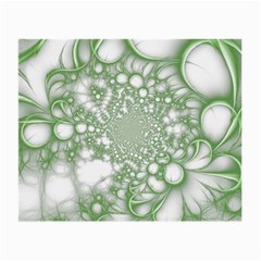 Green Abstract Fractal Background Texture Small Glasses Cloth (2 Sides) from ArtsNow.com Front