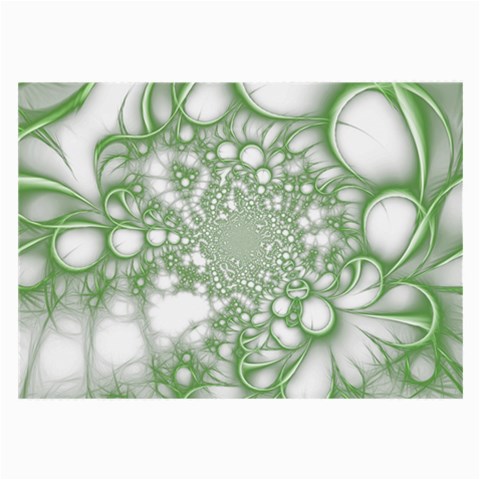 Green Abstract Fractal Background Texture Large Glasses Cloth from ArtsNow.com Front