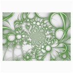 Green Abstract Fractal Background Texture Large Glasses Cloth