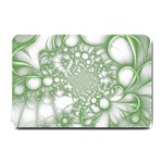 Green Abstract Fractal Background Texture Small Doormat