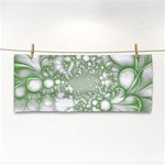 Green Abstract Fractal Background Texture Hand Towel