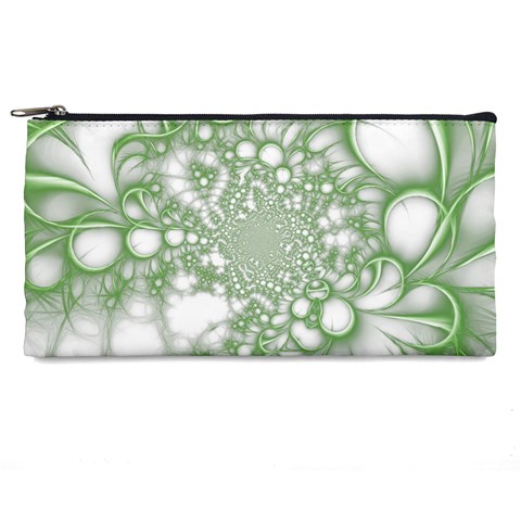 Green Abstract Fractal Background Texture Pencil Case from ArtsNow.com Front