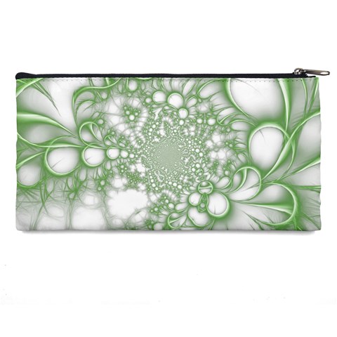 Green Abstract Fractal Background Texture Pencil Case from ArtsNow.com Back