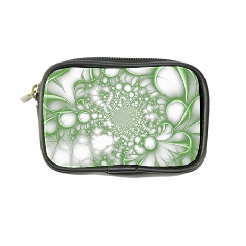 Green Abstract Fractal Background Texture Coin Purse from ArtsNow.com Front