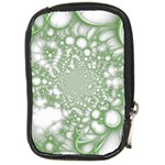 Green Abstract Fractal Background Texture Compact Camera Leather Case