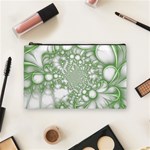 Green Abstract Fractal Background Texture Cosmetic Bag (Medium)