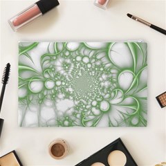 Green Abstract Fractal Background Texture Cosmetic Bag (Large) from ArtsNow.com Back