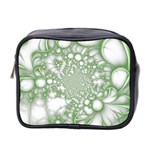 Green Abstract Fractal Background Texture Mini Toiletries Bag (Two Sides)