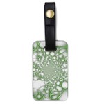 Green Abstract Fractal Background Texture Luggage Tag (one side)