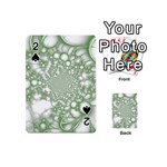 Green Abstract Fractal Background Texture Playing Cards 54 Designs (Mini)