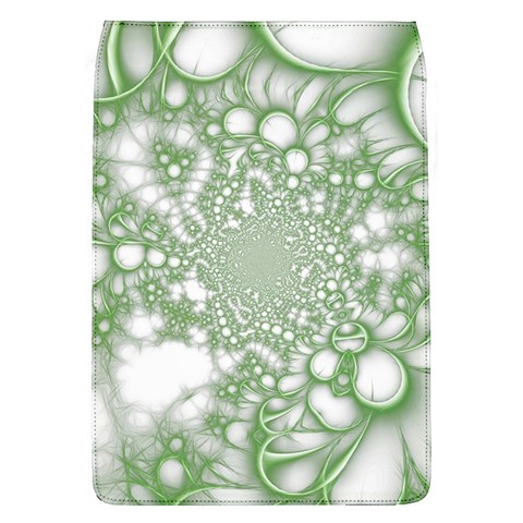 Green Abstract Fractal Background Texture Removable Flap Cover (L) from ArtsNow.com Front