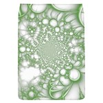 Green Abstract Fractal Background Texture Removable Flap Cover (S)