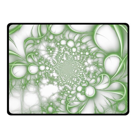 Green Abstract Fractal Background Texture Fleece Blanket (Small) from ArtsNow.com 45 x34  Blanket Front