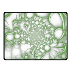 Green Abstract Fractal Background Texture Fleece Blanket (Small) from ArtsNow.com 45 x34  Blanket Front