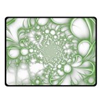 Green Abstract Fractal Background Texture Fleece Blanket (Small)