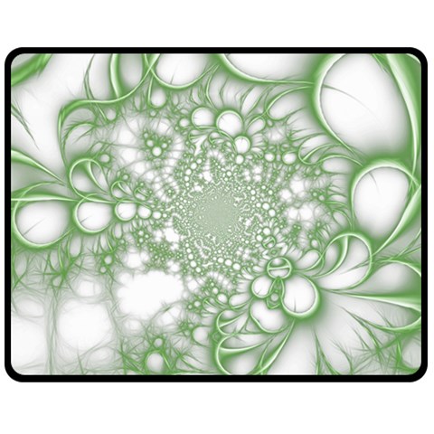 Green Abstract Fractal Background Texture Fleece Blanket (Medium) from ArtsNow.com 58.8 x47.4  Blanket Front