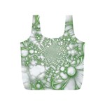 Green Abstract Fractal Background Texture Full Print Recycle Bag (S)