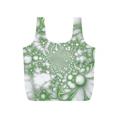 Green Abstract Fractal Background Texture Full Print Recycle Bag (S) from ArtsNow.com Back