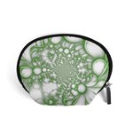 Green Abstract Fractal Background Texture Accessory Pouch (Small)