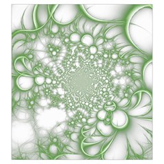 Green Abstract Fractal Background Texture Drawstring Pouch (Large) from ArtsNow.com Back