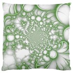 Green Abstract Fractal Background Texture Standard Premium Plush Fleece Cushion Case (One Side)