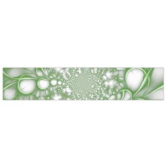 Green Abstract Fractal Background Texture Small Premium Plush Fleece Scarf from ArtsNow.com Back
