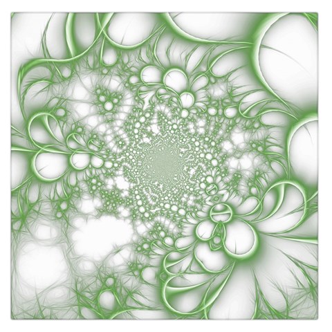 Green Abstract Fractal Background Texture Square Satin Scarf (36  x 36 ) from ArtsNow.com Front