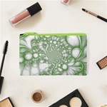 Green Abstract Fractal Background Texture Cosmetic Bag (XS)