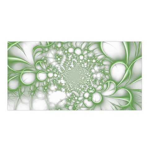 Green Abstract Fractal Background Texture Satin Shawl 45  x 80  from ArtsNow.com Front