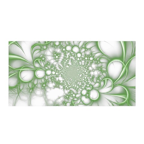 Green Abstract Fractal Background Texture Satin Wrap 35  x 70  from ArtsNow.com Front