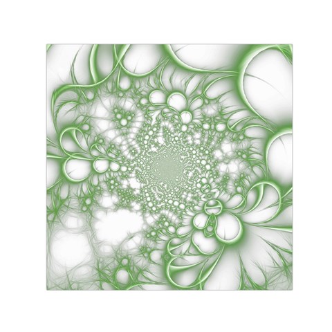 Green Abstract Fractal Background Texture Square Satin Scarf (30  x 30 ) from ArtsNow.com Front
