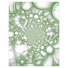 Green Abstract Fractal Background Texture Toiletries Pouch from ArtsNow.com Back