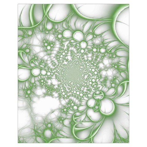 Green Abstract Fractal Background Texture Drawstring Pouch (XL) from ArtsNow.com Front