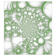 Green Abstract Fractal Background Texture Drawstring Pouch (2XL) from ArtsNow.com Back
