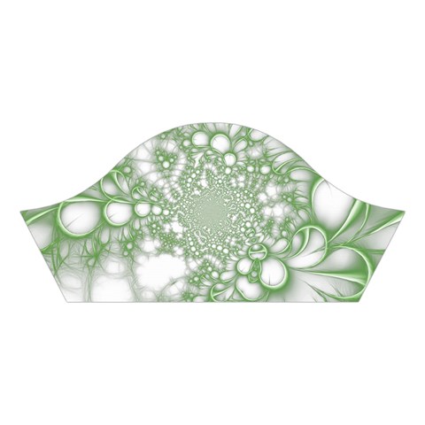Green Abstract Fractal Background Texture Cotton Crop Top from ArtsNow.com Left Sleeve