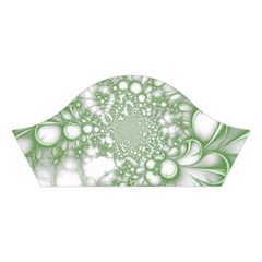 Green Abstract Fractal Background Texture Cotton Crop Top from ArtsNow.com Right Sleeve