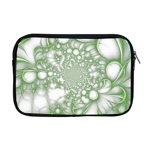 Green Abstract Fractal Background Texture Apple MacBook Pro 17  Zipper Case from ArtsNow.com Front