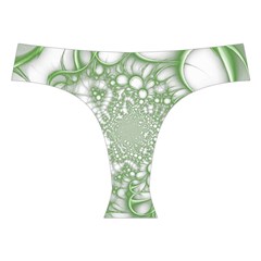 Green Abstract Fractal Background Texture Cross Back Hipster Bikini Set from ArtsNow.com Front Under