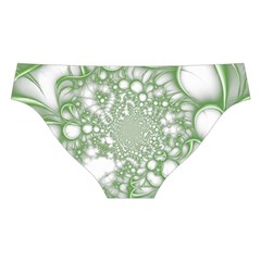 Green Abstract Fractal Background Texture Cross Back Hipster Bikini Set from ArtsNow.com Back Under
