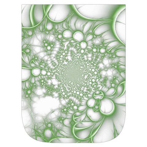 Green Abstract Fractal Background Texture Waist Pouch (Small) from ArtsNow.com Front Pocket